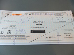 Vienna-Budapest Train Ticket